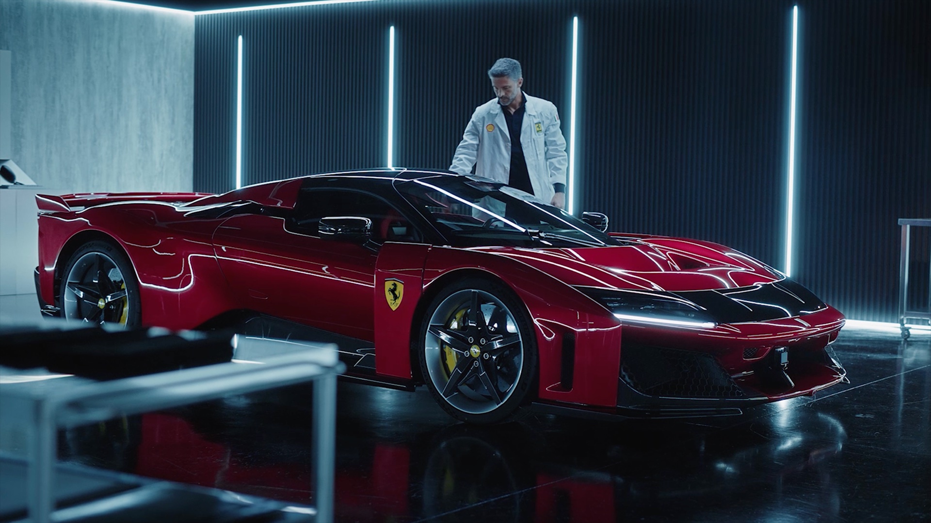 The Day Before the Launch — Ferrari F80 film still